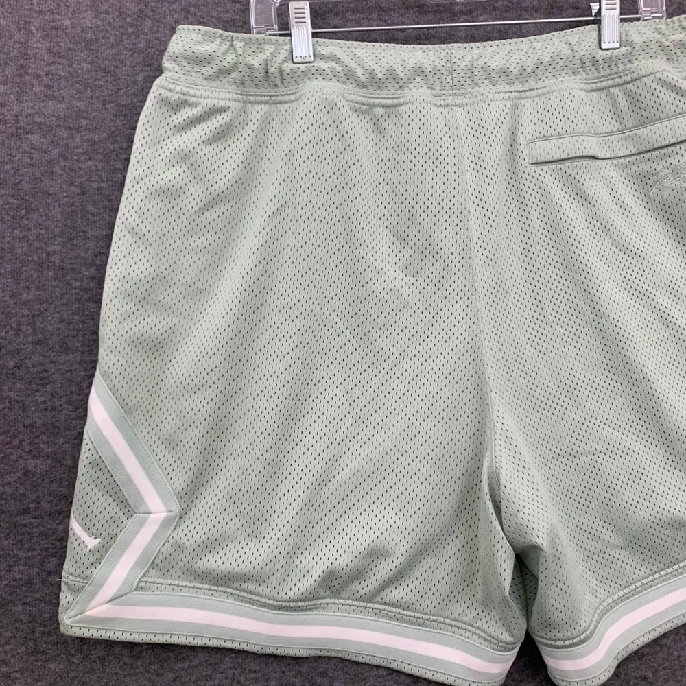 Jordan Diamond Mesh Men 2XL Basketball Short Mint Green White Jumpman DM1367-017
